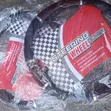 Steering Wheel Cover with Ring - Brown and Black - 2