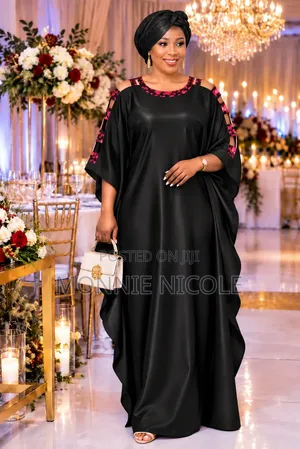 Kaftani ya Kipekee ya Kiafrika - Maxi Dress ya Harusi