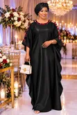 Elegant African-Style Kaftan Wedding Maxi Dress - 1
