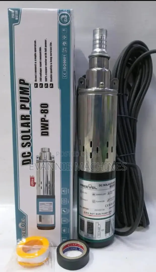 Freevel DWP-80 24V 250W DC Solar Submersible Water Pump - 1