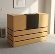 Office Reception Desk - Brown Counter Desk - 1