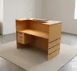 Office Reception Desk - Brown Counter Desk - 2