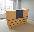 Office Reception Desk - Brown Counter Desk - 3