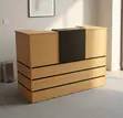 Office Reception Desk - Brown Counter Desk - 4