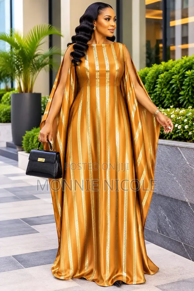 Kaftan ya Dhahabu ya Kifahari - Ukubwa Bure - 1