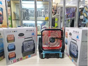 Solar Fan na Spika ya Bluetooth na Redio