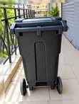120L Pedal Bin Trash Can with Wheels - 1
