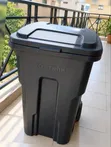 120L Pedal Bin Trash Can with Wheels - 2