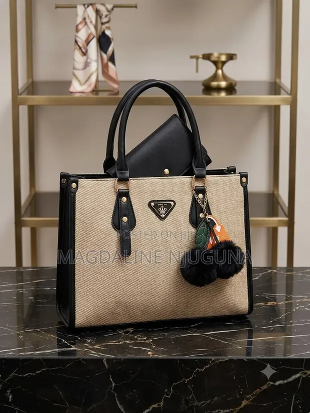 3-in-1 Ladies Handbag - Genuine Leather - 1