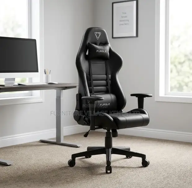 Leather Reclining High Back Gaming Chair - 1