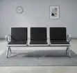 Office Reception 3-Seater Padded Bench - 3