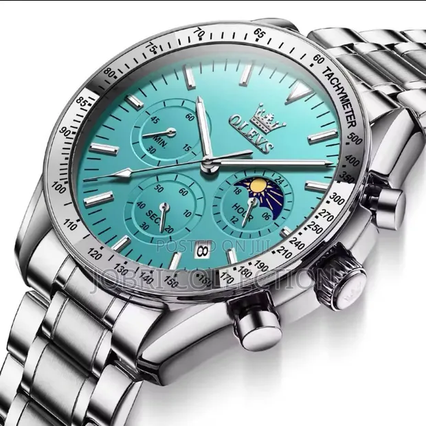 Olevs Chronograph Gents Stainless Steel Watch - 1