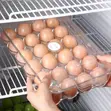 Acrylic Egg Storage Box with Lid for Refrigerator - 2