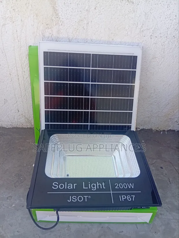 JSOT 200W Solar LED Floodlight for Outdoor Security - 1