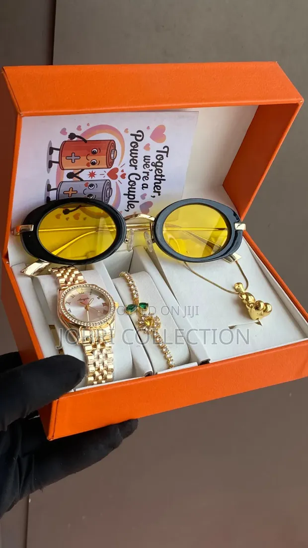 Ladies Watch Gift Set with Sunglasses, Bracelet & Necklace - 1