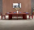 3M Mahogany Boardroom Table - 1