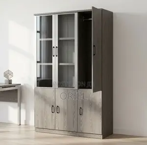 Three-Door Wooden Office Storage Cabinet