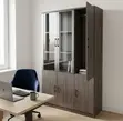 Three-Door Wooden Office Storage Cabinet - 5