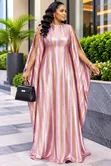 Nguo Nzuri ya Nude Maxi - Kaftan ya Harusi Maridadi - 1