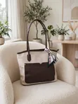 Ladies Multicolor Genuine Leather Handbag - 1