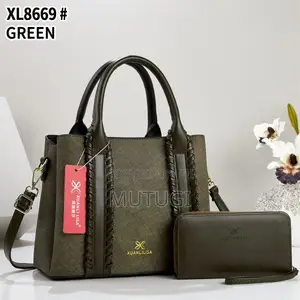 Women's Stylish Vintage Handbag - Light Green