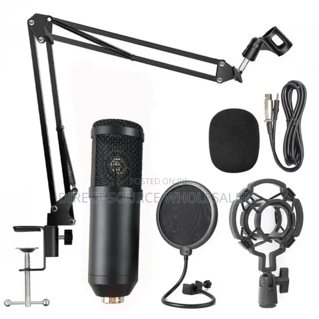 BM 800 Condenser Microphone with Sound Card - 1