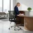 Mid-Back Home Office Study Chair with 5-Star Base - 5