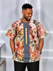 Ankara Shirts for Men - 100% Cotton - 1
