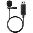 Lapel Microphone ya USB (Plug & Play) - Nyeusi - 1