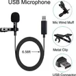 Lapel Microphone ya USB (Plug & Play) - Nyeusi - 3