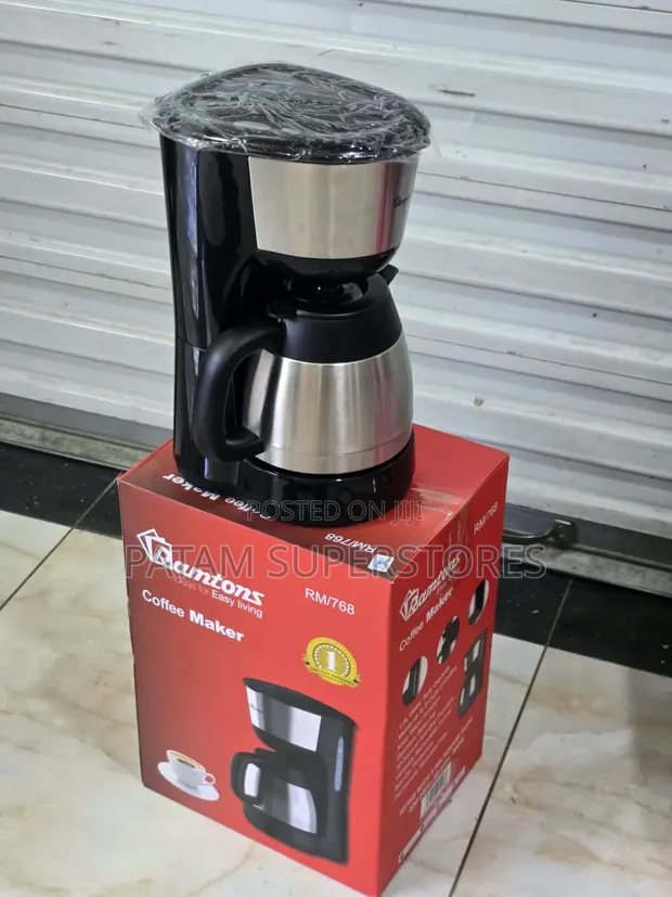Ramtons Coffee Maker 1L Stainless Steel Pot RM/768 - 1