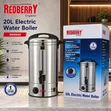 Redberry 20L Stainless Steel Electric Tea Urn - 2