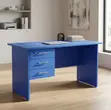 Blue 120cm Clerical Study Desk - 4