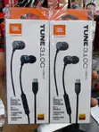 JBL Tune 310C Wired USB-C In-Ear Headphones - Nyeusi - 1