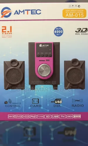 Amtec AM-015 4000W PMPO X-Bass Speaker System