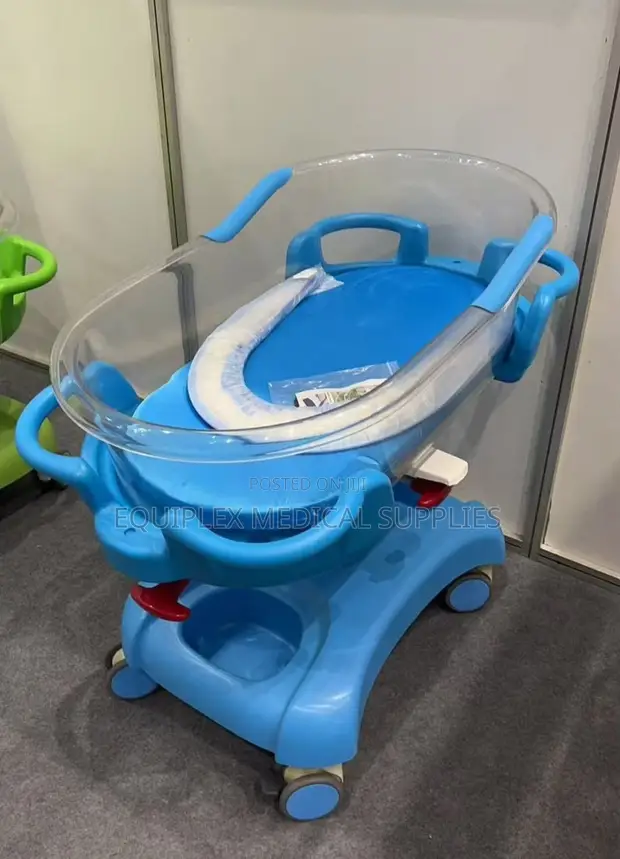 Hospital Grade Infant Bassinet Trolley (Hydraulic) - 1