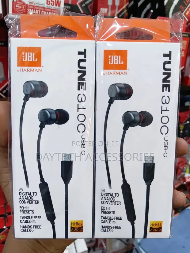 JBL Tune 310C Type-C Hi-Res Earphones with Mic - 1