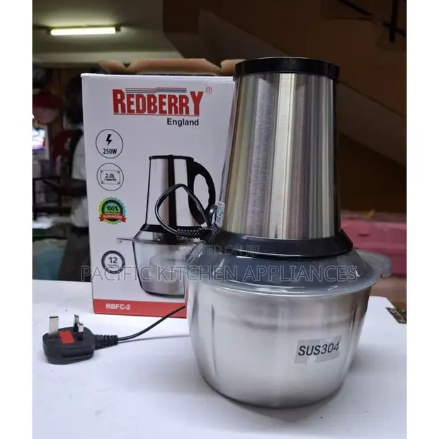 Redberry 2L Stainless Steel Electric Food Chopper - 1