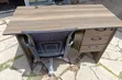 Executive Office Desk with 3-Drawer Pedestal & Mesh Chair - 2