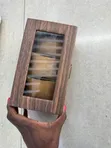 3 Slot Premium PU Leather Watch Organizer Box | Brown - 2