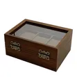 3 Slot Premium PU Leather Watch Organizer Box | Brown - 3