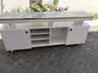 5 Ft Gray Top TV Stand - 1