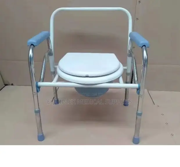 Foldable Commode Chair for Toileting Support - 1