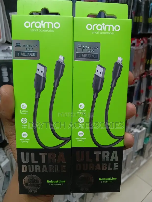 Oraimo RobustLine OCD-114L 1m USB-A to Lightning Cable - 1