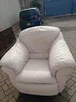 Nicoletti 6-Seater Italian Leather Sofa na Ottoman - 3