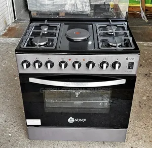 Nunix 60x60 Cooker ya Kusimama Bure na Oven ya Umeme