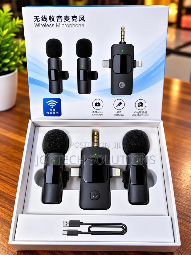 Wireless Lavalier Microphone Kit (2 Transmitters) - 1