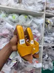 Ladies Wooden Block-Heel Slip-on Sandals - 2