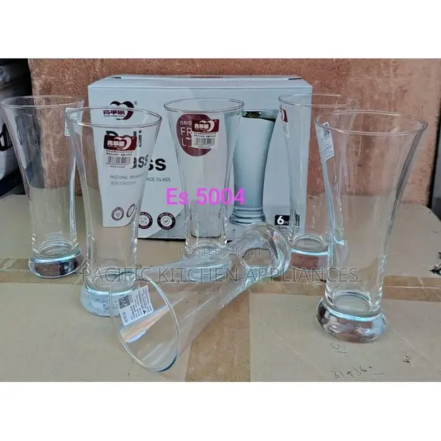 Set of 6 Crystal Juice Glasses with Jug - 1