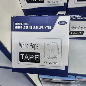Brother DK-22205 Label Tape Inayofanana 62mm x 30.48m - Nyeupe